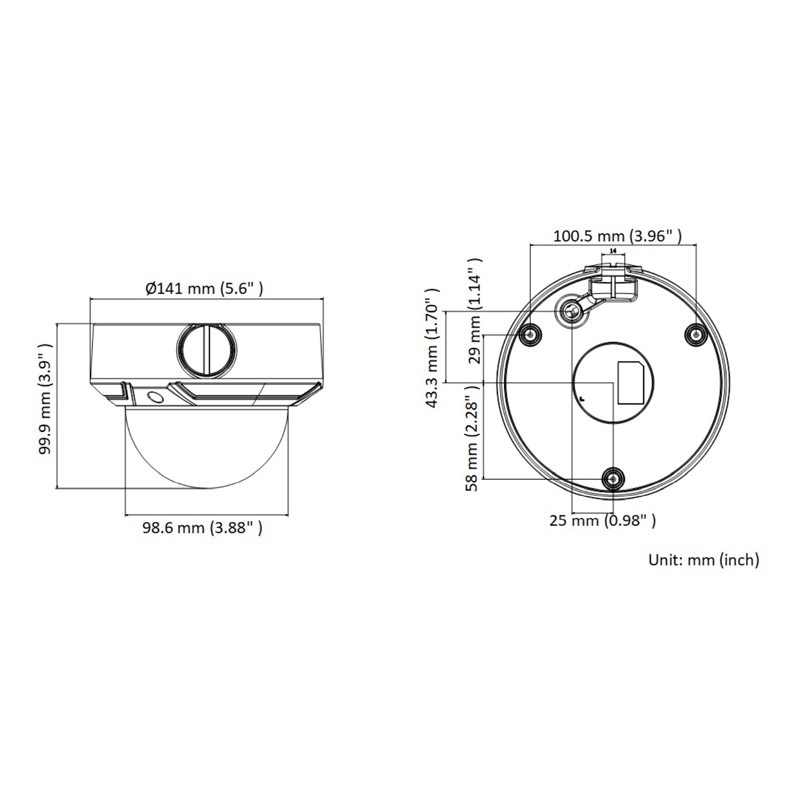 HIKVISION HIWATCH IP κάμερα HWI-D640H-Z, POE, 2.8-12mm, 4MP, IP67 & IK10