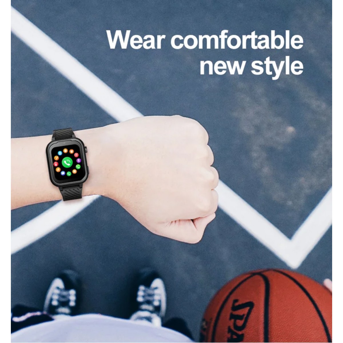 INTIME GPS smartwatch για παιδιά IT-062, 1.85", κάμερα, 4G, IPX7, μπλε