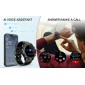 INTIME smartwatch G6 με 2x λουράκια, heart rate, 1.43" AMOLED, GPS, 5ATM/IP69, titanium black