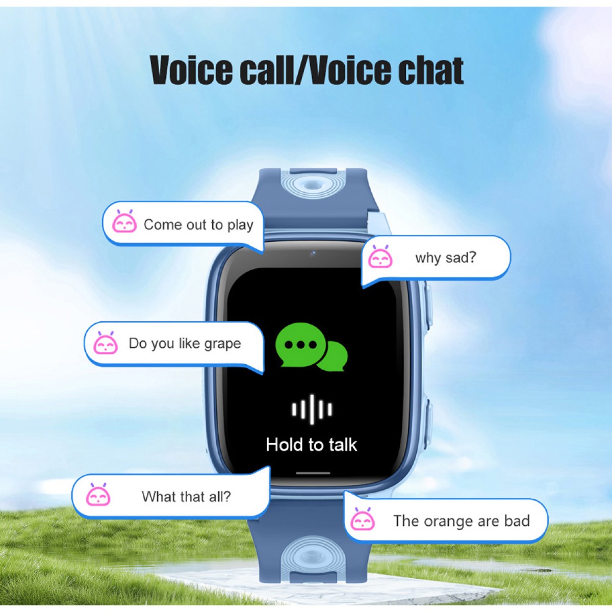 INTIME GPS smartwatch για παιδιά IT-073, 1.83", κάμερα, 4G, IPX5, ροζ