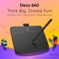 XP-PEN ταμπλέτα σχεδίασης με γραφίδα Deco 640, 160x90mm, μαύρο