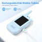 MAFITI παιδικά walkie talkie JK200 με οθόνη & κάμερα, 3+ ετών, επαναφορτιζόμενα, μπλε, 2τμχ