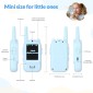 MAFITI παιδικά walkie talkie JK200 με οθόνη & κάμερα, 3+ ετών, επαναφορτιζόμενα, μπλε, 2τμχ