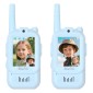 MAFITI παιδικά walkie talkie JK200 με οθόνη & κάμερα, 3+ ετών, επαναφορτιζόμενα, μπλε, 2τμχ