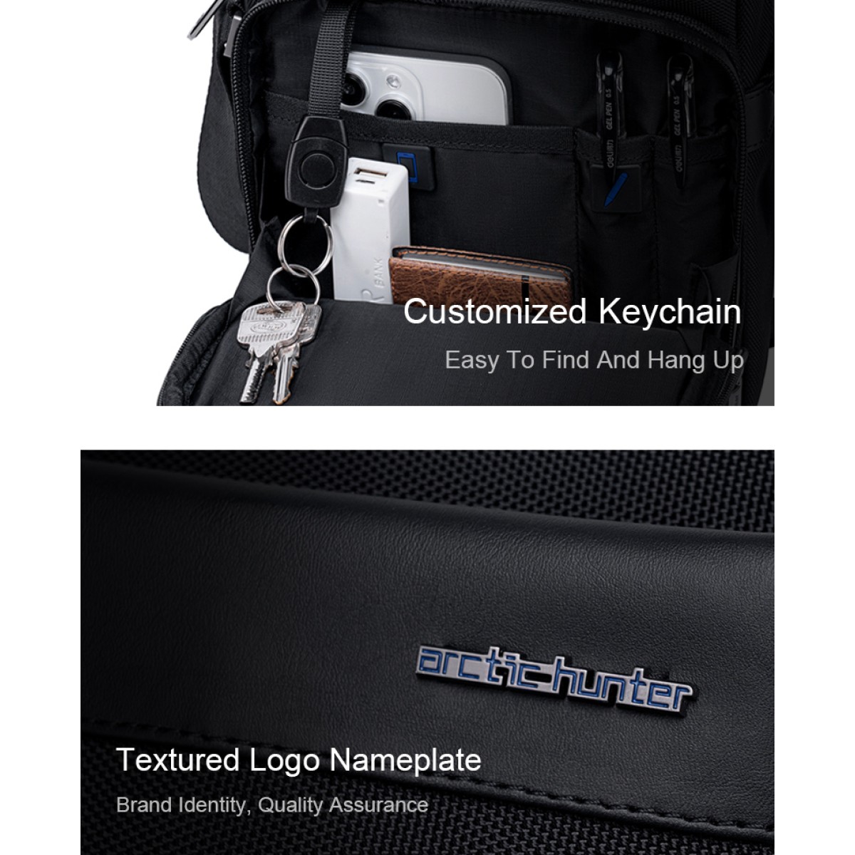 ARCTIC HUNTER τσάντα ώμου K00679, 3.4L, γκρι