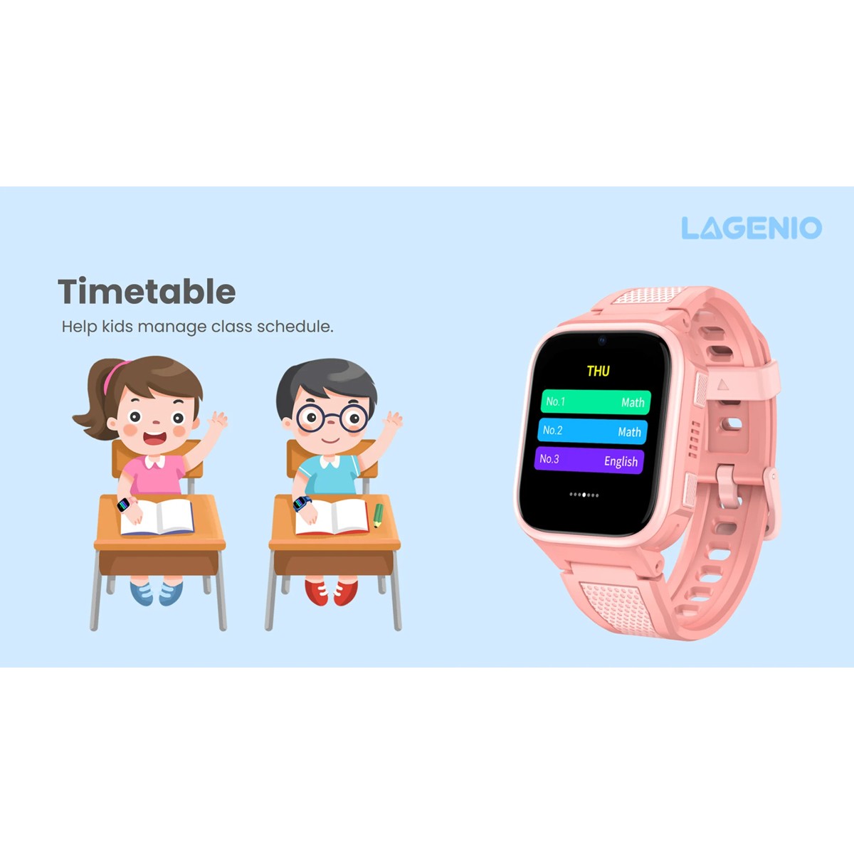 LAGENIO GPS smartwatch για παιδιά K10, 1.8", με κάμερα, 4G, IP68, μαύρο