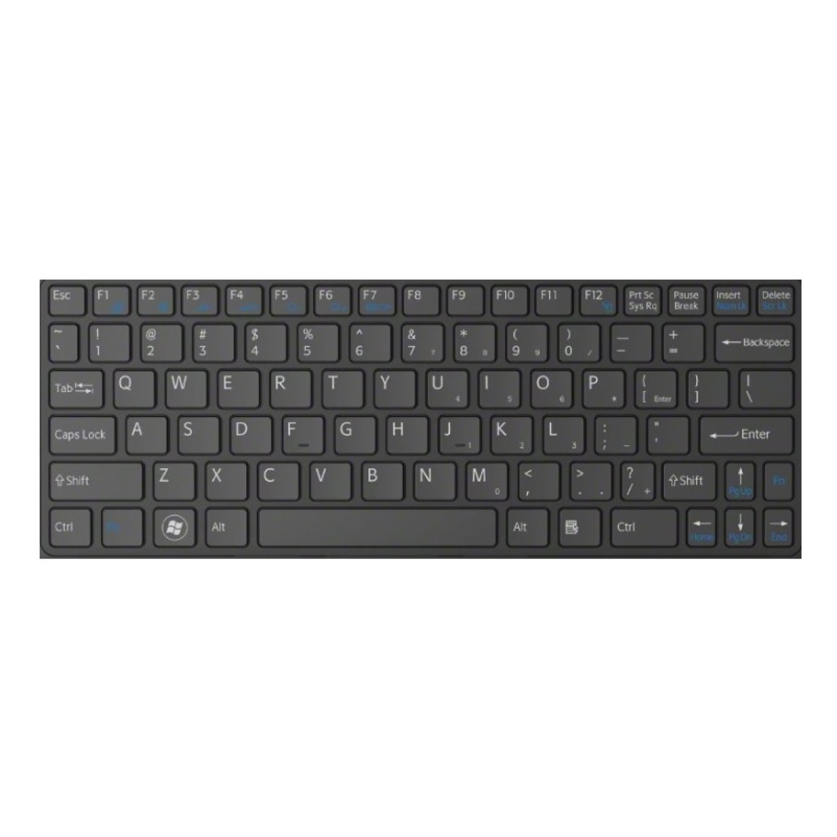 Πληκτρολόγιο για Sony VAIO SVE Series, μαύρο