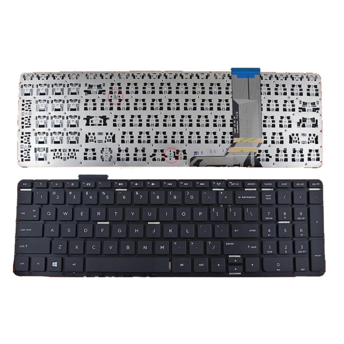Πληκτρολόγιο για HP Envy 17-J000, no frame, μαύρο