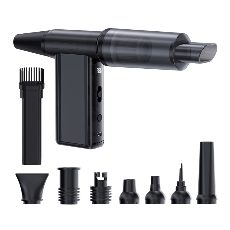 KINZIR 2 σε 1 σκουπάκι χειρός & air duster AD51, 180W, 4000mAh, μαύρο