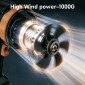 KINZIR ηλεκτρικό air duster AD61, 800W, 2000mAh, Brushless, μαύρο