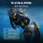 KOSPET smartwatch TANK M4, heart rate, 1.96" AMOLED, GPS, 10 ATM & IP69K, μαύρο