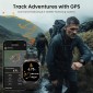 KOSPET smartwatch TANK M4C, heart rate, 1.96" AMOLED, GPS, 5 ATM & IP69K, με φακό, μαύρο