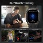 KOSPET smartwatch TANK M4C, heart rate, 1.96" AMOLED, GPS, 5 ATM & IP69K, με φακό, μαύρο
