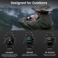 KOSPET smartwatch TANK S2, heart rate, 1.32" AMOLED, GPS, 5 ATM & IP69K, μαύρο