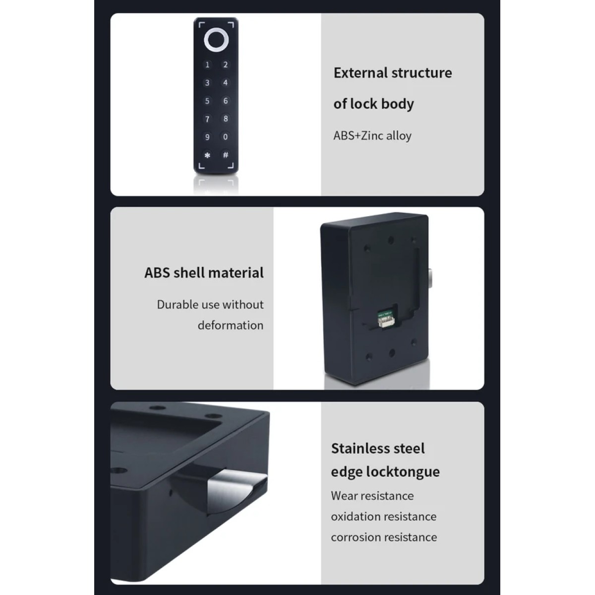 KERONG ηλεκτροπύρος KR-S1030, συνδυασμού & fingerprint, μαύρος
