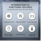 KERONG ηλεκτροπύρος KR-S1030, συνδυασμού & fingerprint, μαύρος