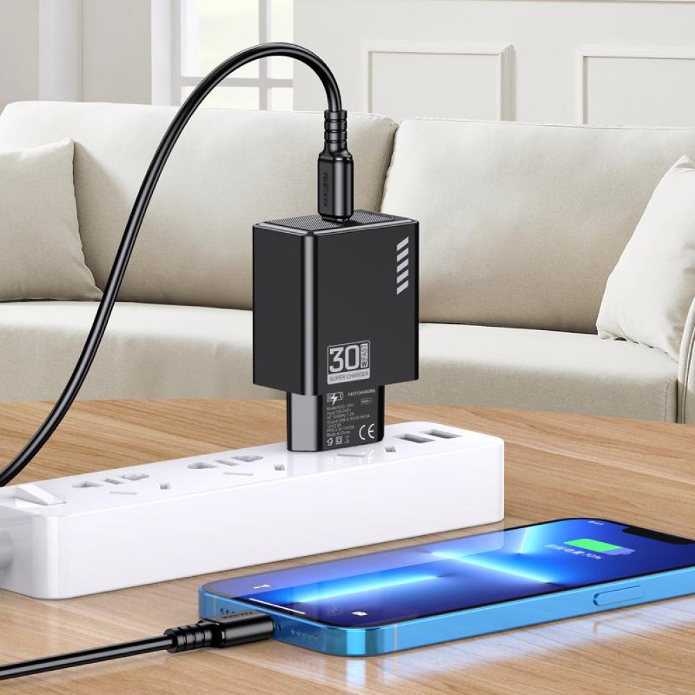 KAKUSIGA φορτιστής τοίχου KSC-1241, USB-C, 30W, λευκός