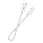 KAKUSIGA καλώδιο USB-C σε USB-C KSC-653, 100W, 480Mbps, 25cm, λευκό