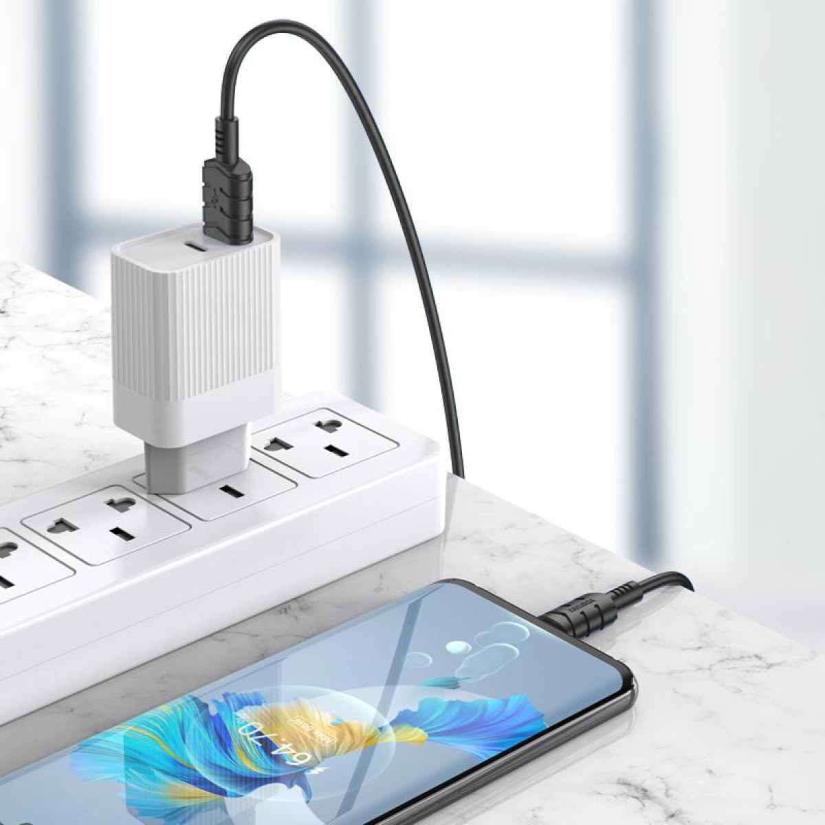 KAKUSIGA καλώδιο USB-C σε USB KSC-710, 3A, 480Mbps, 1.2m, μαύρο