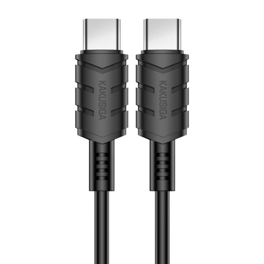 KAKUSIGA καλώδιο USB-C σε USB-C KSC-710, 60W, 480Mbps, 1.2m, μαύρο