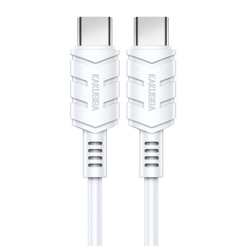 KAKUSIGA καλώδιο USB-C σε USB-C KSC-710, 60W, 480Mbps, 1.2m, λευκό