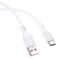 KAKUSIGA καλώδιο USB-C σε USB KSC-953, σιλικόνης, 3A, 480Mbps, 1m, λευκό