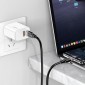 KAKUSIGA καλώδιο USB-C σε USB-C KSC-995, σιλικόνης, 100W, 480Mbps, 1m, λευκό