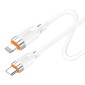 KAKUSIGA καλώδιο Lightning σε USB-C KSC-995, σιλικόνης, 30W, 480Mbps, 1m, λευκό