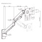 BRATECK επιτοίχια βάση οθόνης LDA113-112, 17-32", έως 9kg