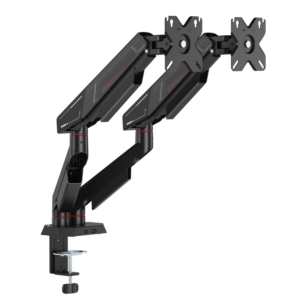 BRATECK βάση γραφείου για 2x οθόνες LDT114-C024, 17-35", έως 12kg