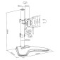 BRATECK βάση γραφείου οθόνης LDT66-T01, 17-32", έως 9kg