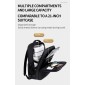 ARCTIC HUNTER τσάντα ταξιδίου LG00657-1 με θήκη laptop 15.6", τροχήλατη, 27L, μαύρη