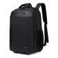 ARCTIC HUNTER τσάντα ταξιδίου LG00657-1 με θήκη laptop 15.6", τροχήλατη, 27L, μαύρη