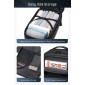 ARCTIC HUNTER τσάντα ταξιδίου LG00861 με θήκη laptop 15.6", τροχήλατη, 42L/54L, μαύρη