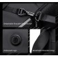 ARCTIC HUNTER τσάντα ταξιδίου LG00861 με θήκη laptop 15.6", τροχήλατη, 42L/54L, μαύρη