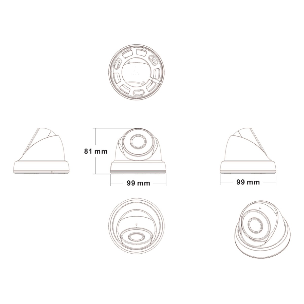 LONGSE υβριδική κάμερα LIRDLAHTC500FKE, 2.8mm, 1/2.5" CMOS 5MP, IR 20m