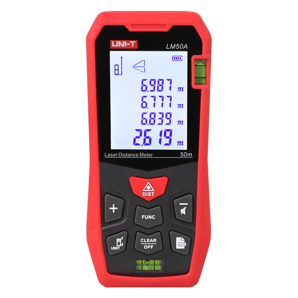 UNI-T laser μετρητής απόστασης LM50A, m/ft/in, 50m