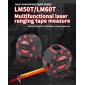 UNI-T ψηφιακό μέτρο laser LM60T, έως 60m, m/ft/in, με μετροταινία 5m