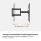 BRATECK επιτοίχια βάση τηλεόρασης LPA69-466W, 37-86", έως 60kg, full motion, weatherproof
