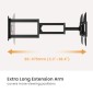BRATECK επιτοίχια βάση τηλεόρασης LPA95-465XL, 37-86", έως 50kg, full motion