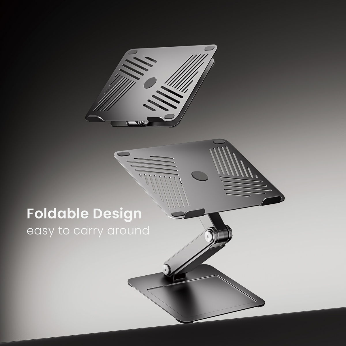 BRATECK μεταλλική βάση για laptop LPS09-02, 11~17", foldable, γκρι