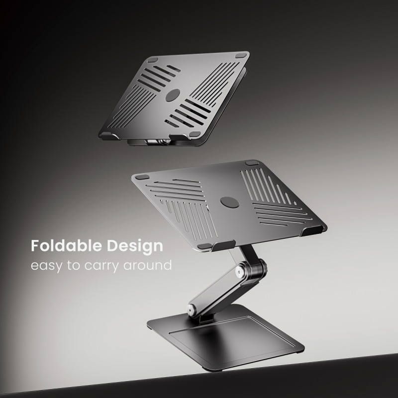 BRATECK μεταλλική βάση για laptop LPS09-02, 11~17", foldable, γκρι