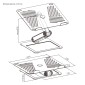 BRATECK μεταλλική βάση για laptop LPS09-02, 11~17", foldable, γκρι