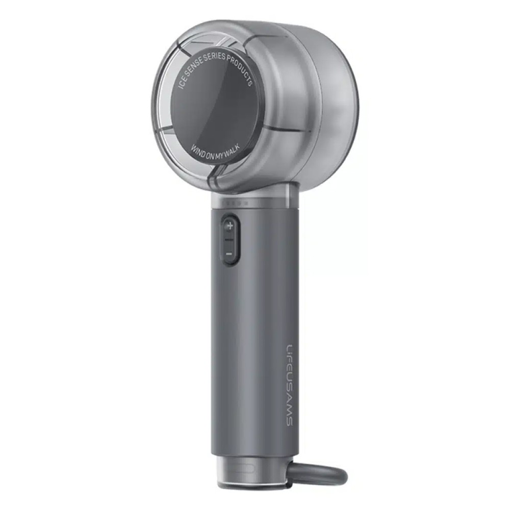 USAMS φορητός ανεμιστήρας LU01 με 5 ταχύτητες, 2000mAh, μαύρος