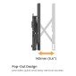 BRATECK επιτοίχια βάση LVW02E-46T για τηλεόραση 37-70", Pop-Out, 70kg