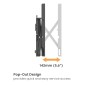 BRATECK επιτοίχια βάση LVW02E-48T για τηλεόραση 37-70", Pop-Out, 70kg