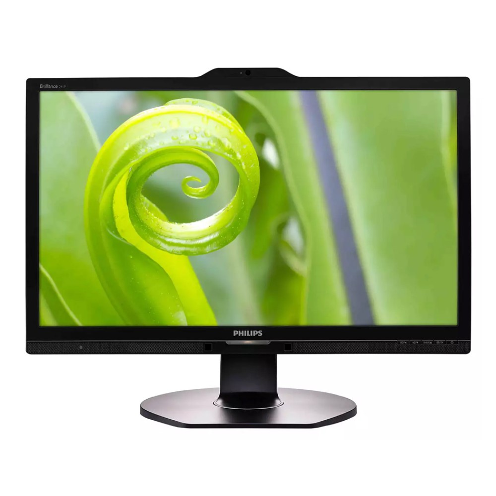 PHILIPS used οθόνη 241P6Q IPS-LED, 23.8" Full HD, VGA/DVI/DisplayPort/HDMI, Cam, Grade B