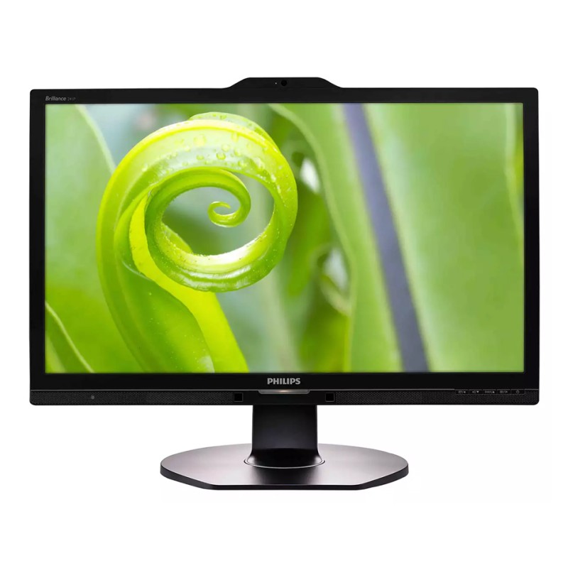 PHILIPS used οθόνη 241P6Q IPS-LED, 23.8" Full HD, VGA/DVI/DisplayPort/HDMI, Cam, Grade B