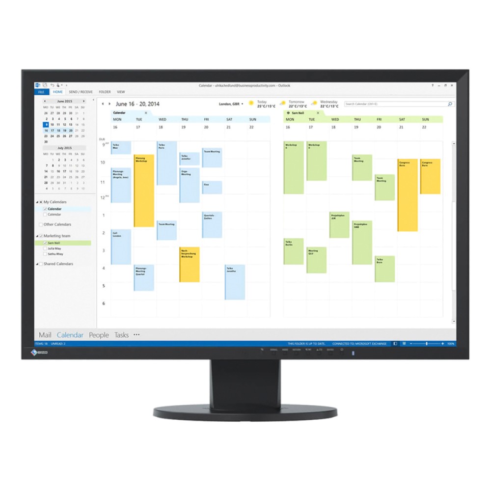 EIZO used οθόνη EV2216W LΕD, 22" 1680x1050, VGA/DVI/DisplayPort, Grade A