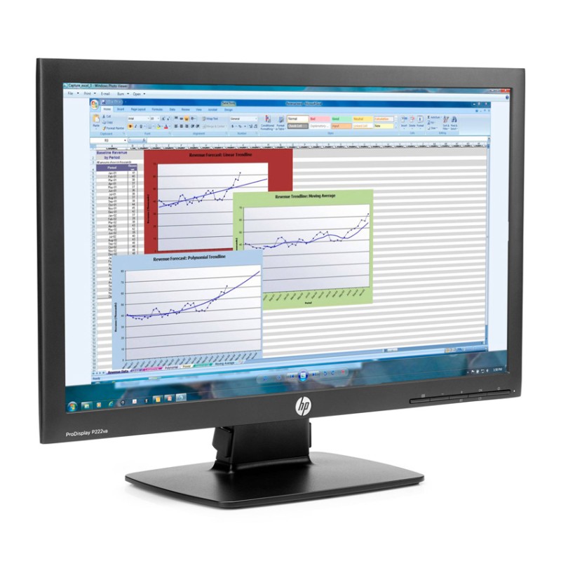 HP used οθόνη P222VA LED, 21.5" 1920x1080, VGA/DisplayPort, Grade A